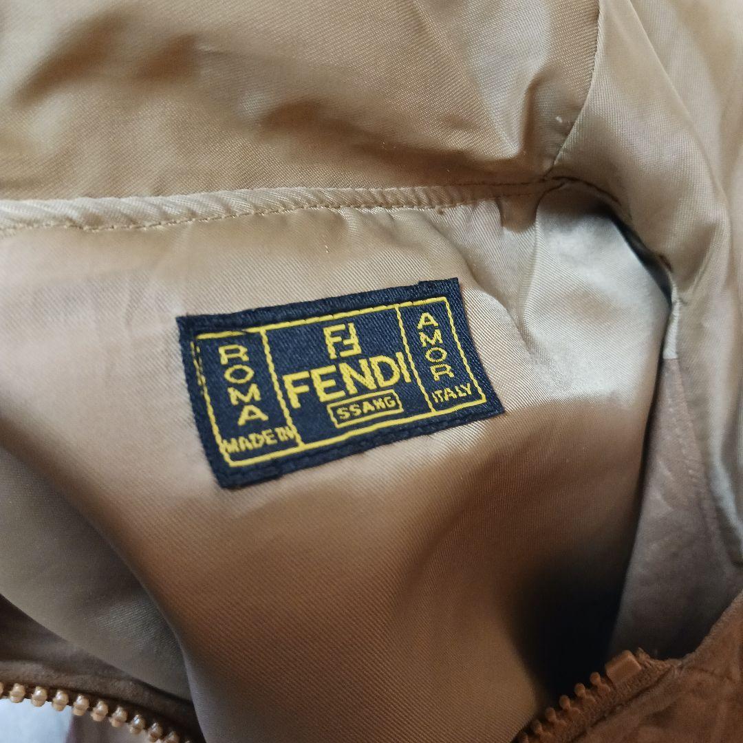 FENDI フェンディ ベージュ ヴィンテージ フード付き モノグラムジャケット