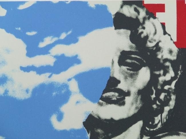 池田満寿夫　サイン 『マリリンの半分』 ミクストメディア　シート 0123A◆◆