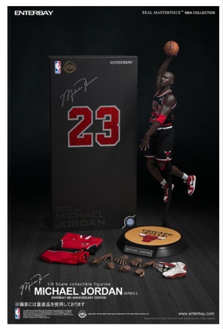 新品　1/6　マイケル・ジョーダン　ブルズ　ブラックユニフォーム　エンターベイ