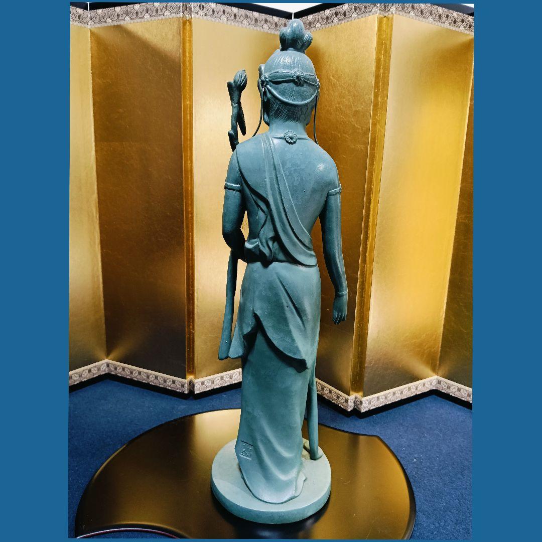 はろはろAL7 高村光雲 原型 観音菩薩 仏像 青銅色 ブロンズ