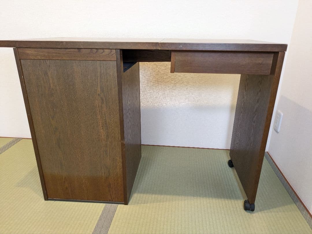 カリモク　コンパクト　折りたたみ　キャビネット　デスク　アンティーク