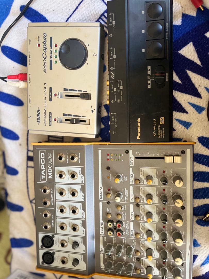 インターフェース　ミキサー　オーディオキャプチャー　セット売り