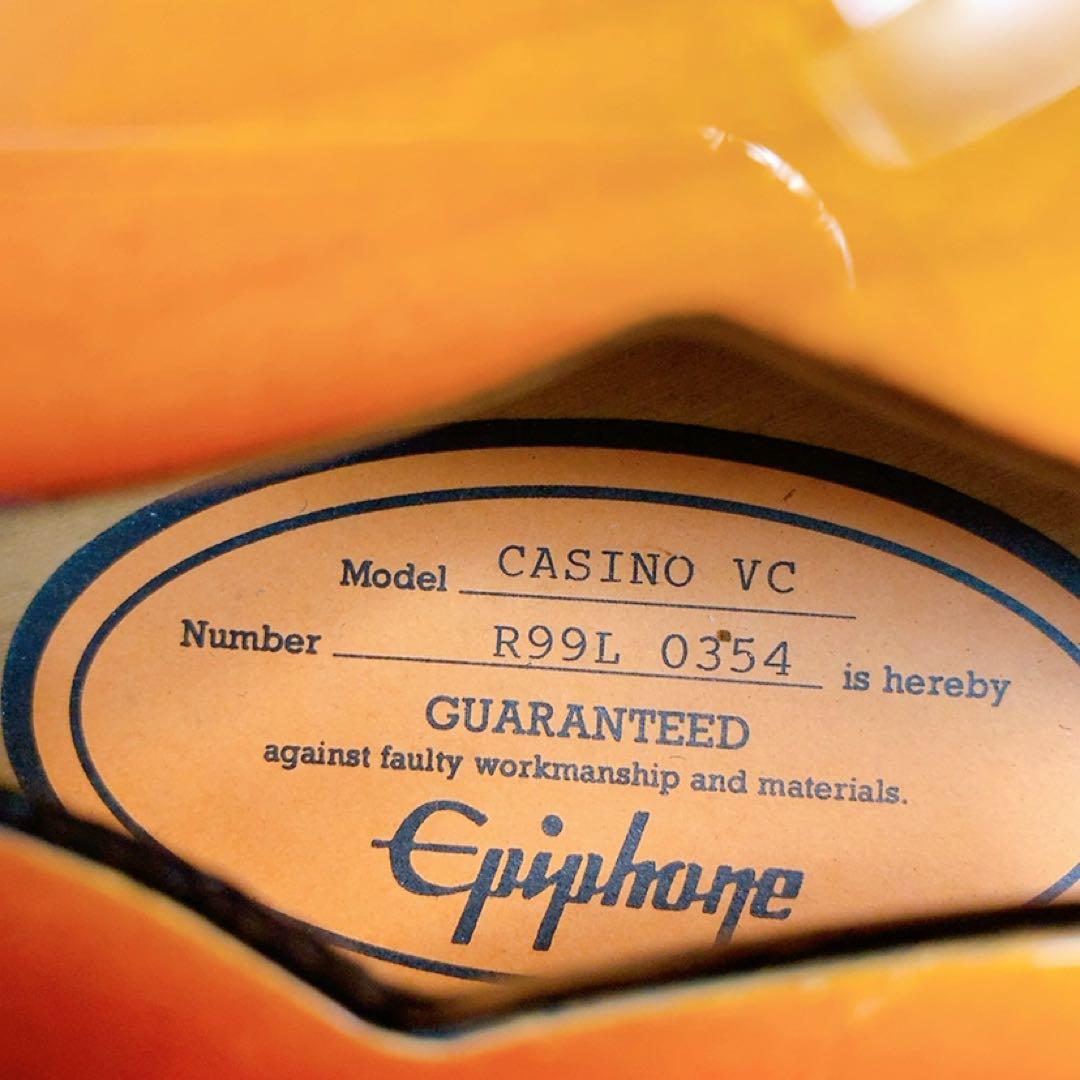 Epiphone Casino VC セミアコ 純正ハードケース付