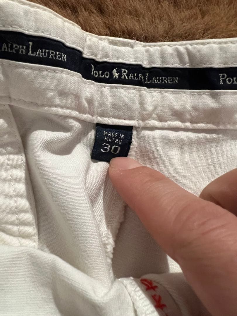 Polo Ralph Lauren ホワイトチノパン 30 ホワイト