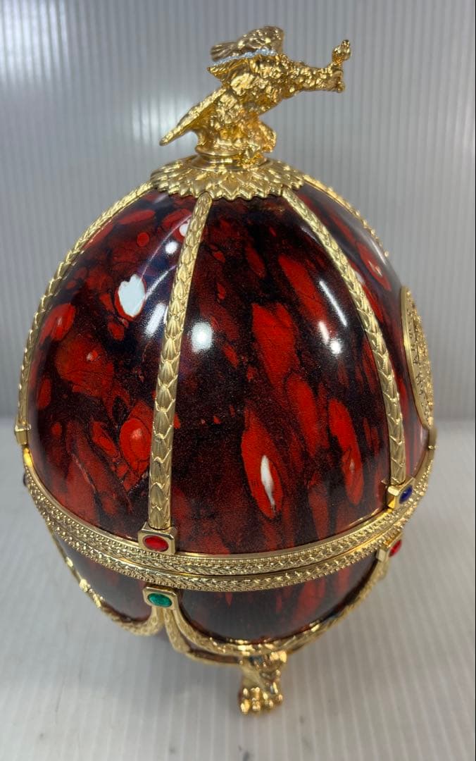 Ladogaインペリアルコレクション エッグ型ガラスアート空のボトル