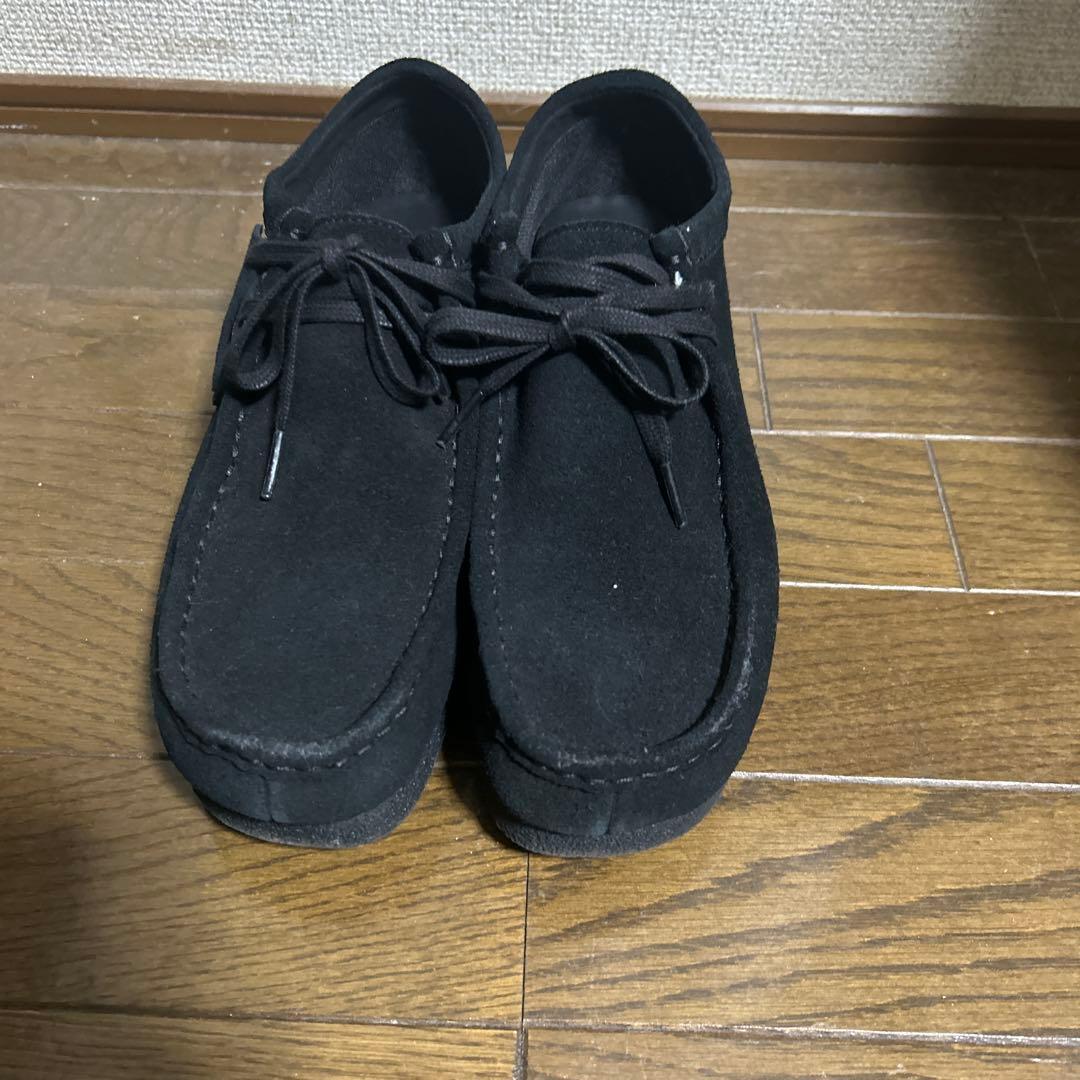 靴 clarks Wallabee black 26cm UK8