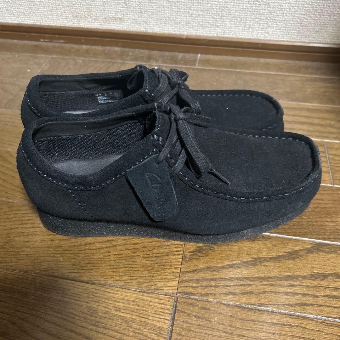 靴 clarks Wallabee black 26cm UK8