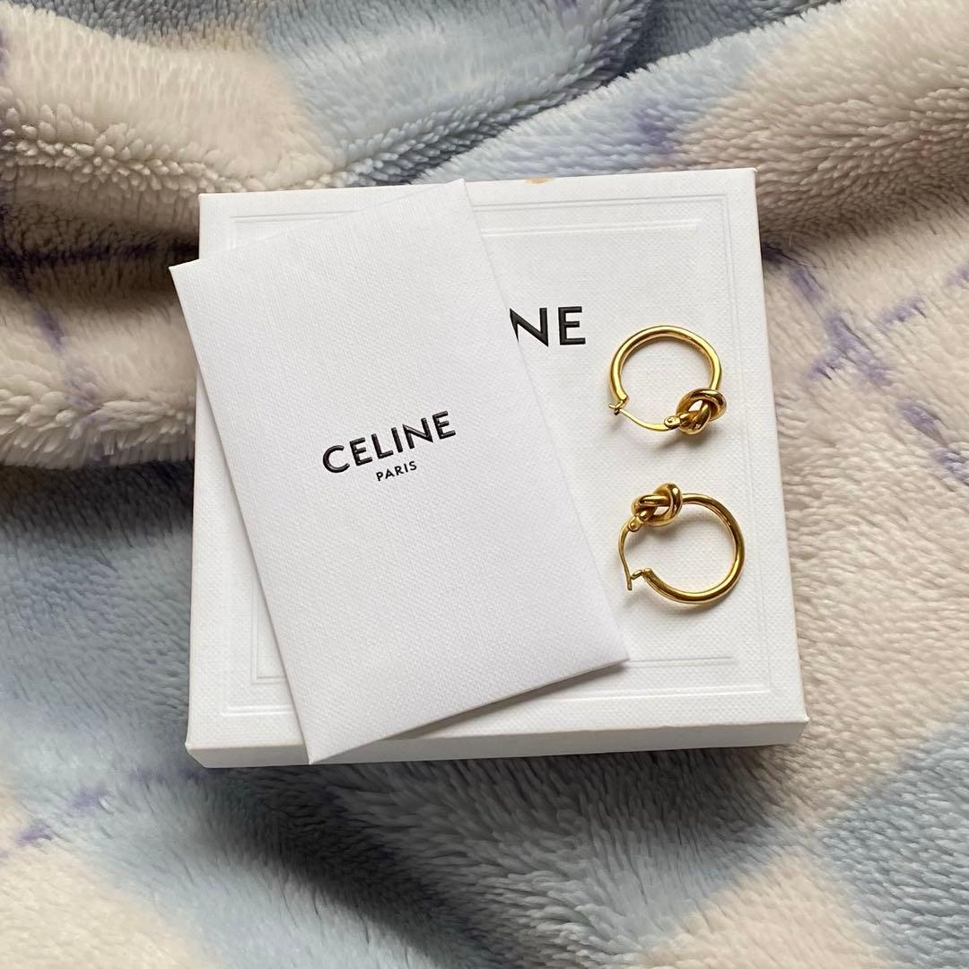 CELINE ピアス　small Hoops gold