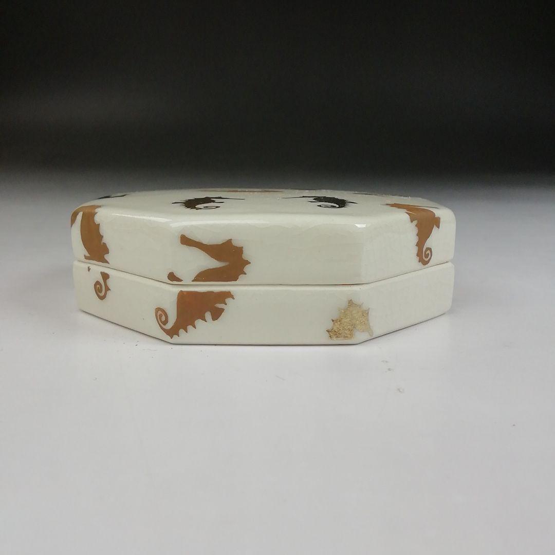 Ｔ８０５　香合　『干支香合』『丹山窯　小峠葛芳 造』　共箱　茶道具