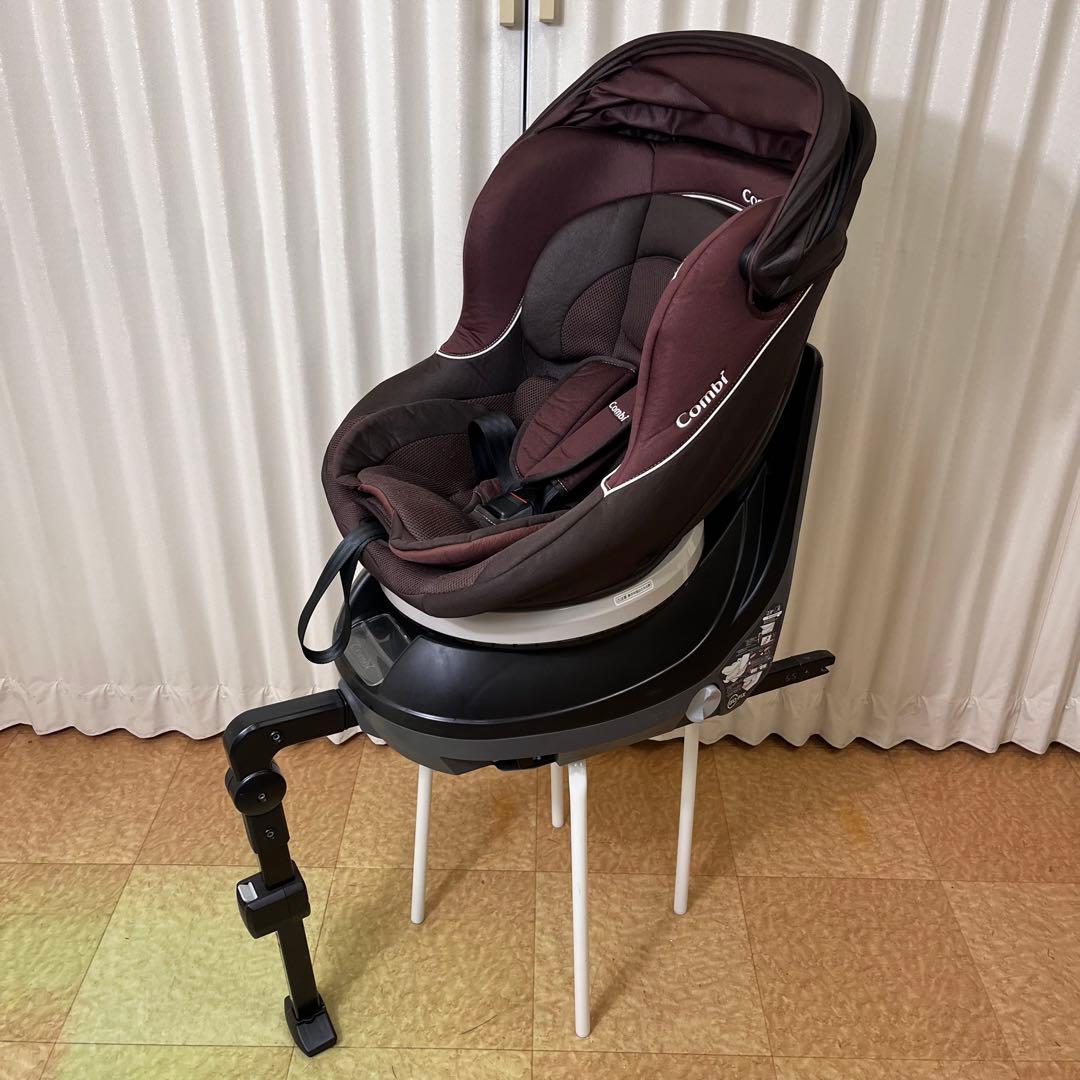 クリーニング済　☆綺麗☆　コンビ　新生児OK　ネルーム　ISOFIX　ブラウン