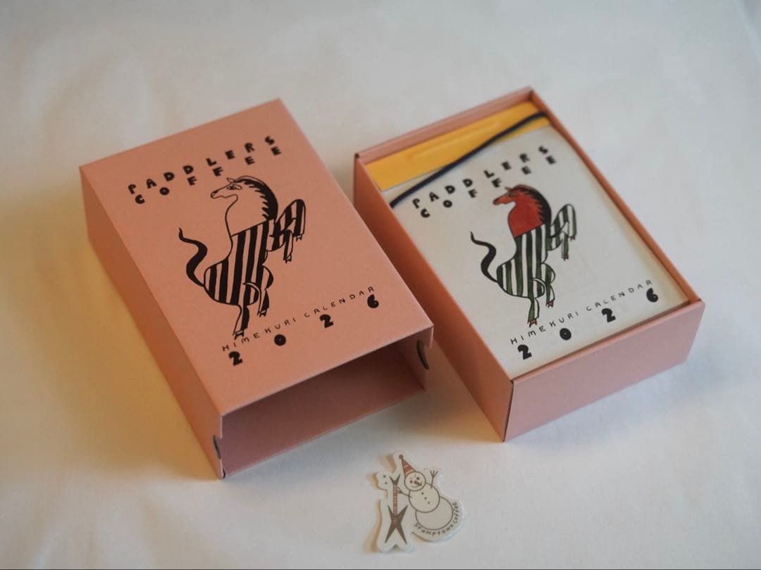 PADDLERS COFFEE 2026 日めくりカレンダー 限定ステッカー