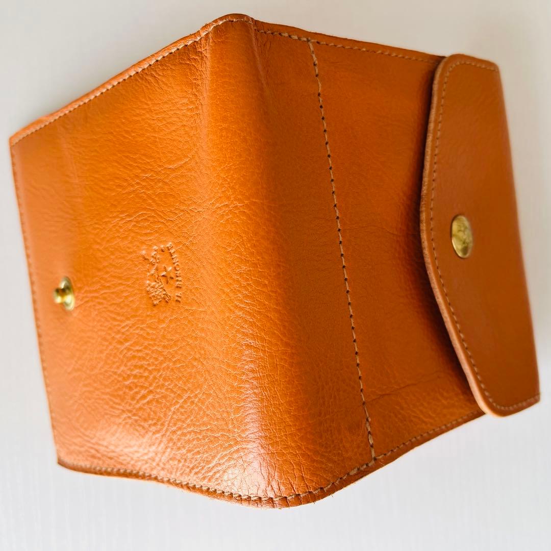 IL BISONTE イルビゾンテ　二つ折り財布 オレンジ