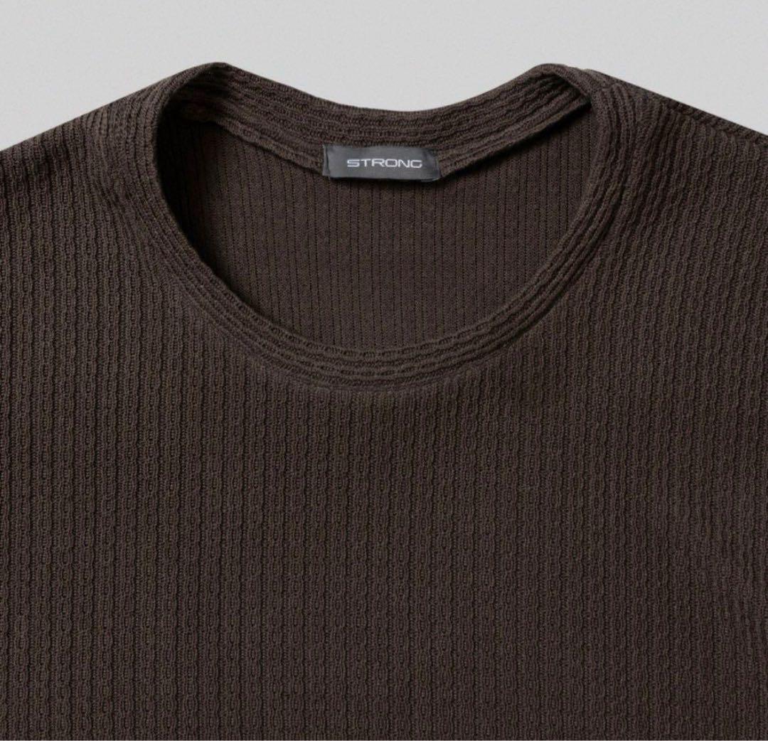新品 S STRONG 006 KNIT T (GREIGE) 深水光太