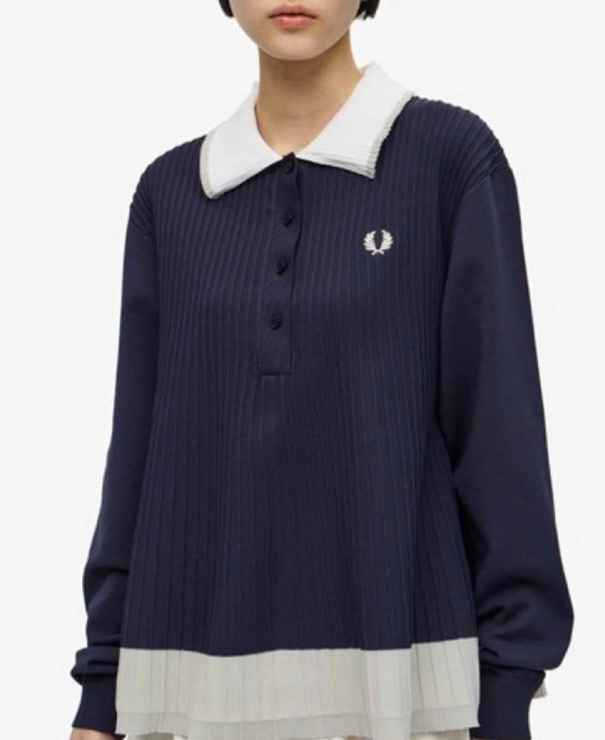 ［美品］FRED PERRY　フレッドペリー　F7246　ポロシャツ　プリーツ