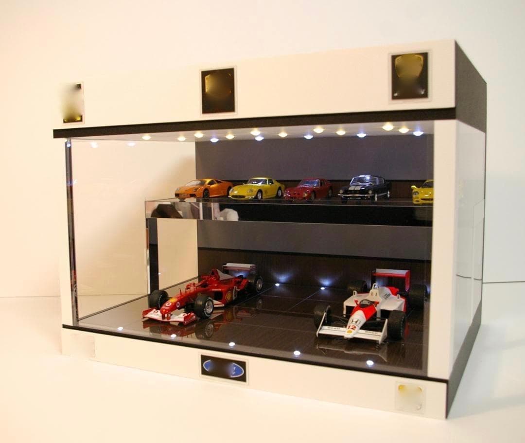 カステラさん・オーダー品・2段式ディスプレーBOX/スタイリッシュジオラマ