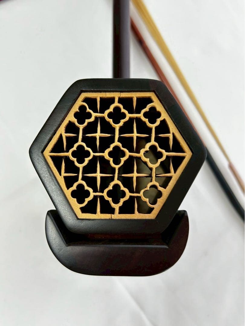 血紫檀名師堂二胡と付属品セット　購入価格30万以上