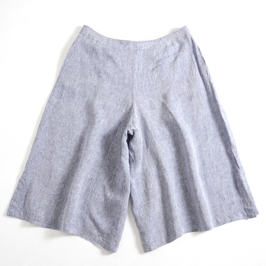 228y*大きい50サイズ 23区×LIBECO リベコ リネン ワイドパンツ