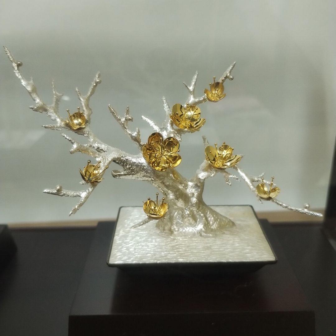 く*ん様 純銀製 盆栽風 金属工芸品