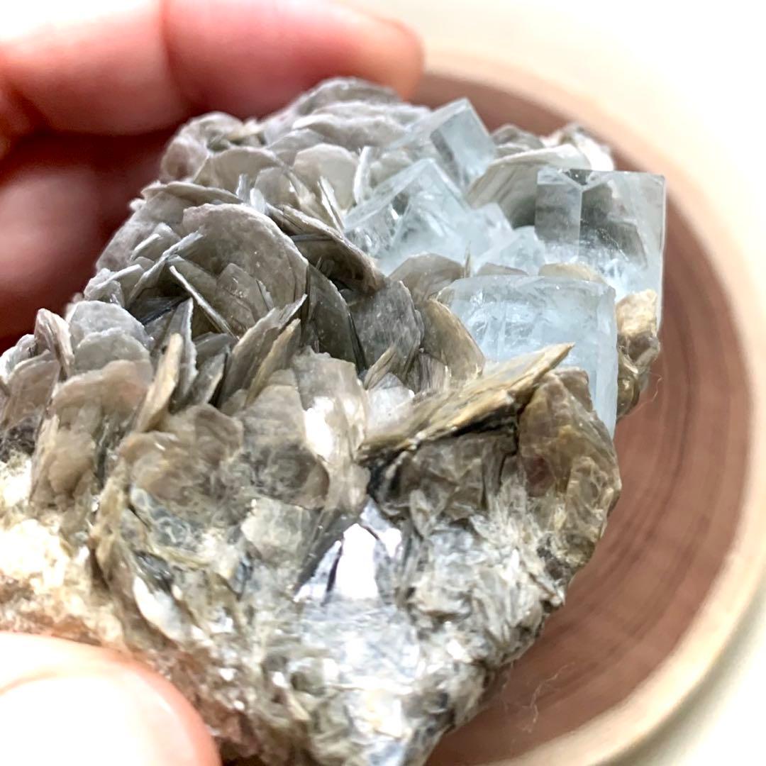 アクアマリン×モスコバイト共生標本-12