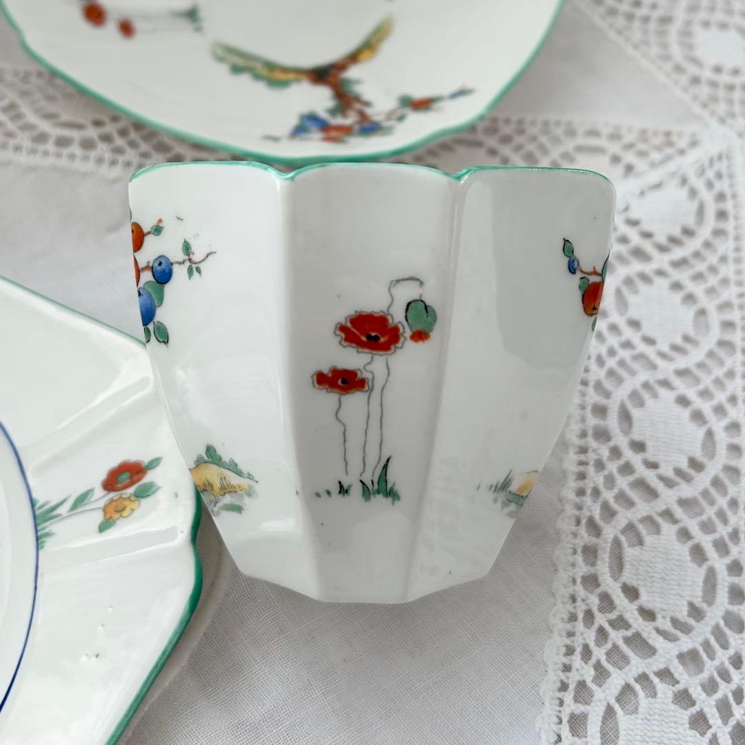 Shelleyシェリー◆カップ＆ソーサー トリオ◆リンゴ クイーンアン