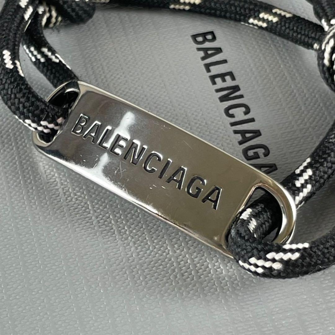 【付属品付き】バレンシアガ ブレスレット ロゴ プレート バングル アクセサリー