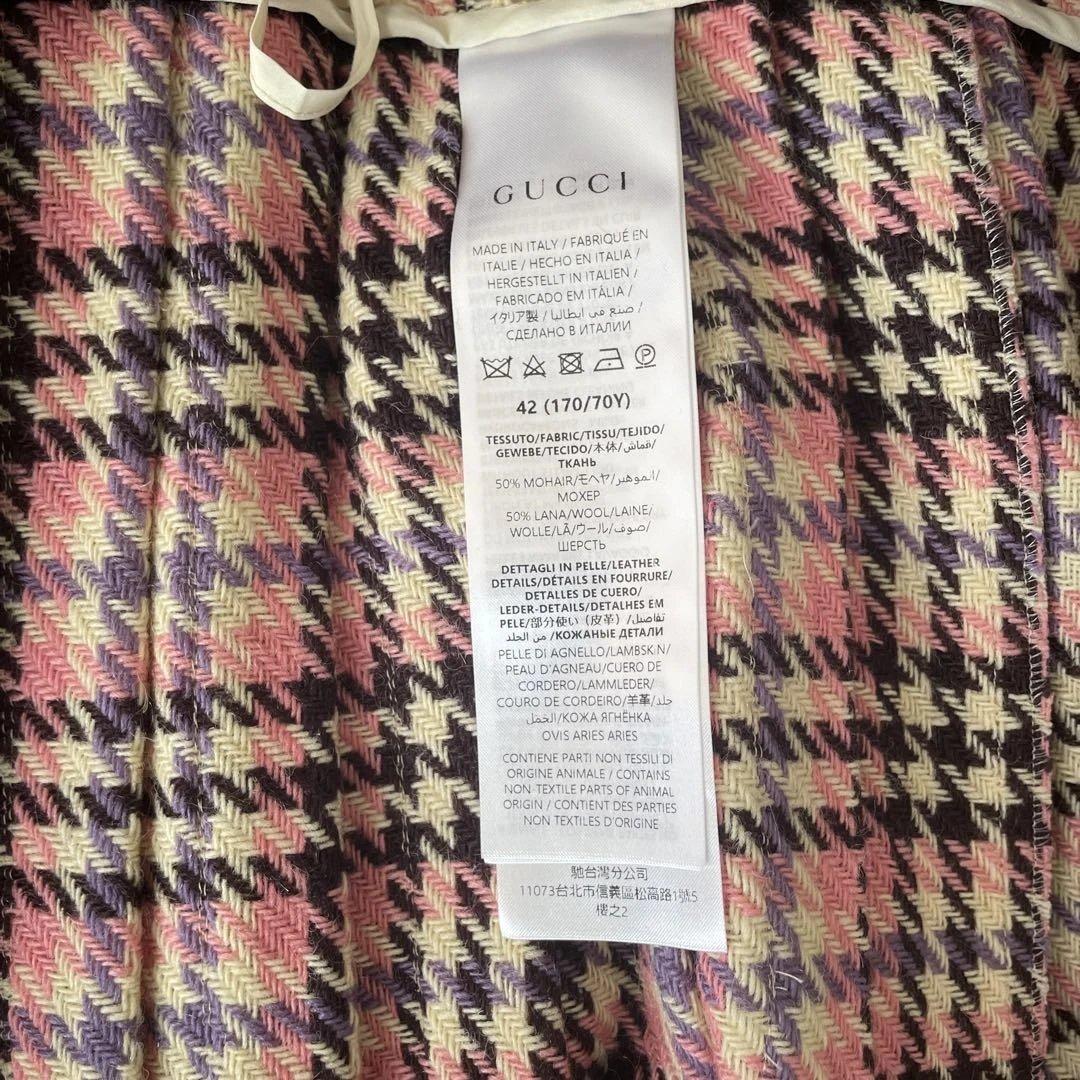 gucci ツイード プリーツラップスカート