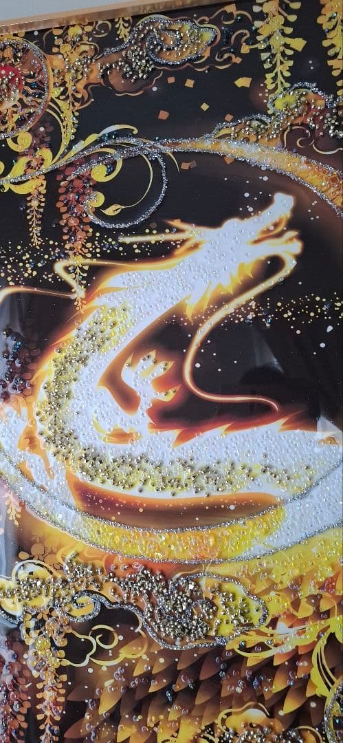 クリスタルアート／クリスタルピクチャー／龍／昇龍／アートパネル