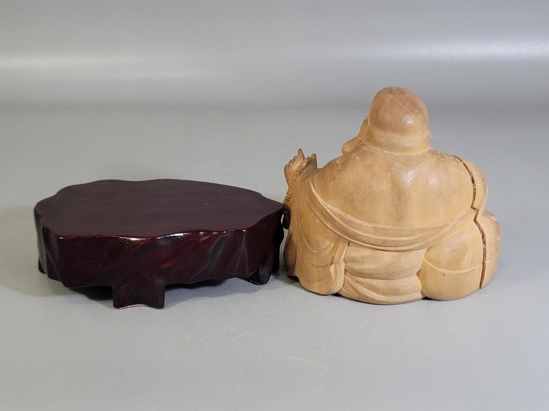 香木 白檀 刻 布袋 361.5g 保証