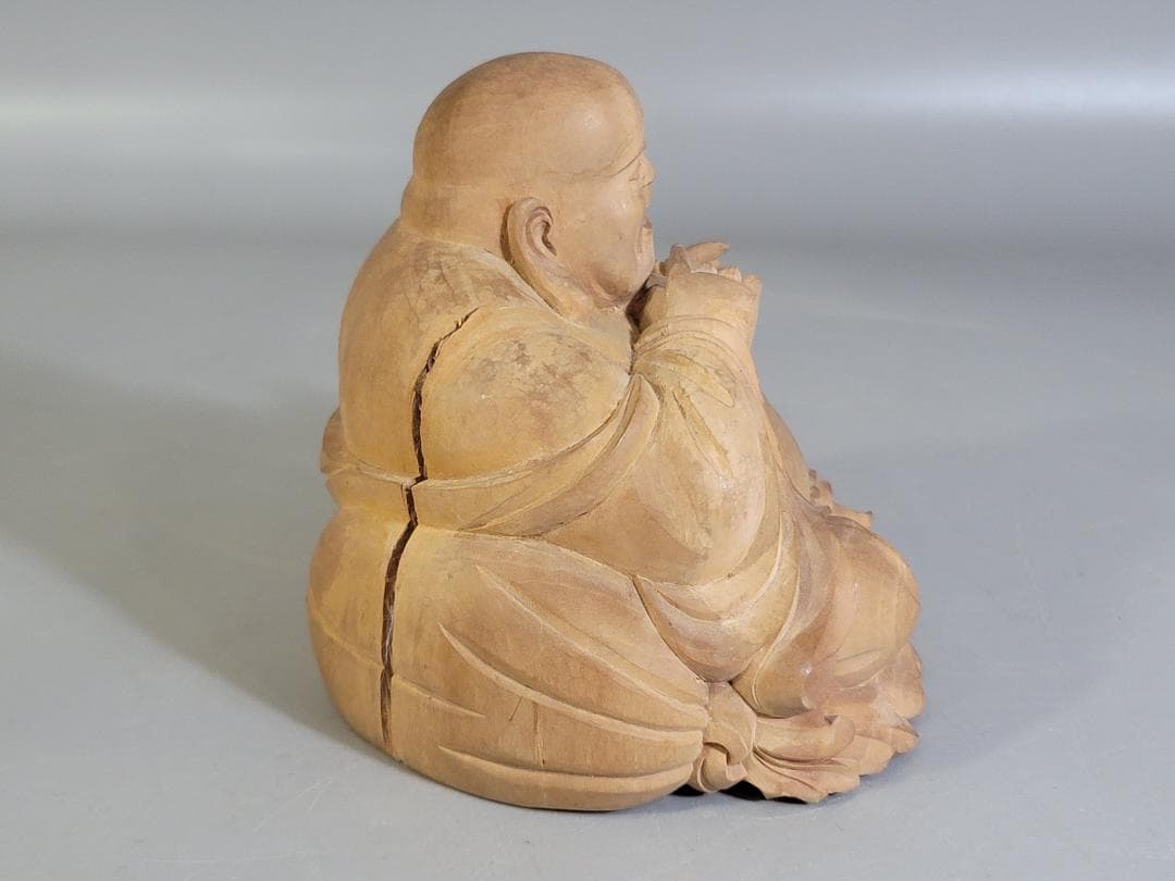 香木 白檀 刻 布袋 361.5g 保証