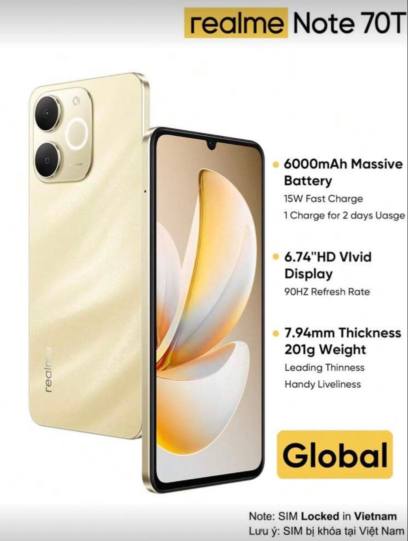 Realme Note 70T 4GB/64GB 3台セット