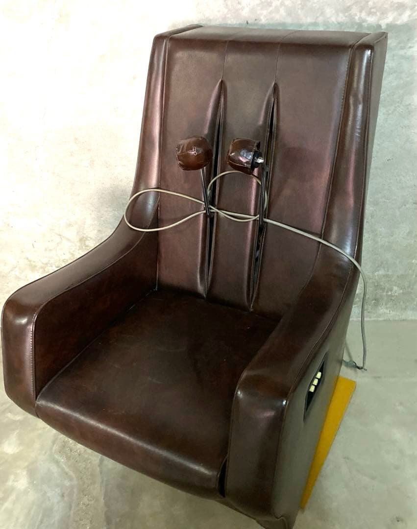 N3051 マルトミ　自動マッサージ器　マッサージチェア　昭和レトロ家具