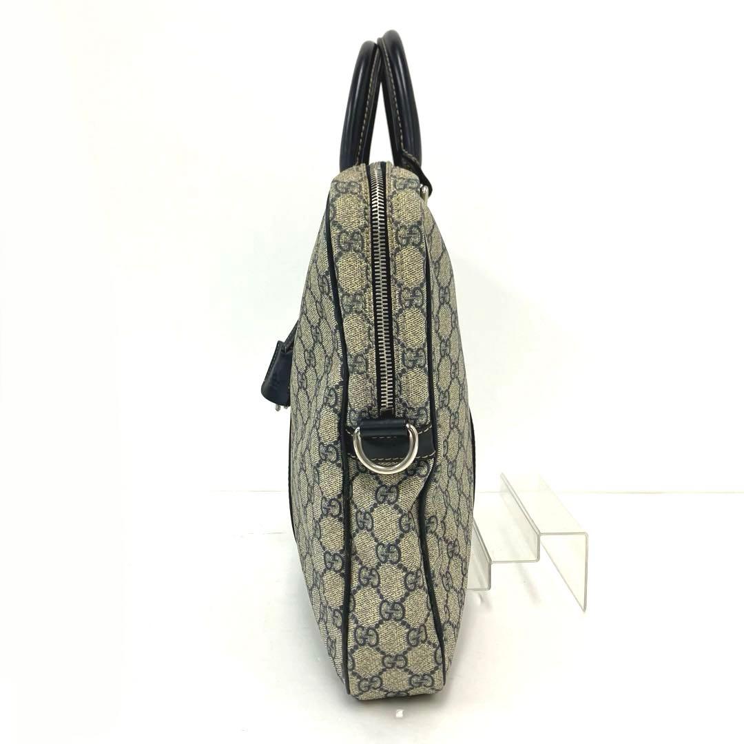 大人気☆GUCCI☆グッチ☆ビジネスバッグ☆GGスプリーム☆レザー☆ネイビー！