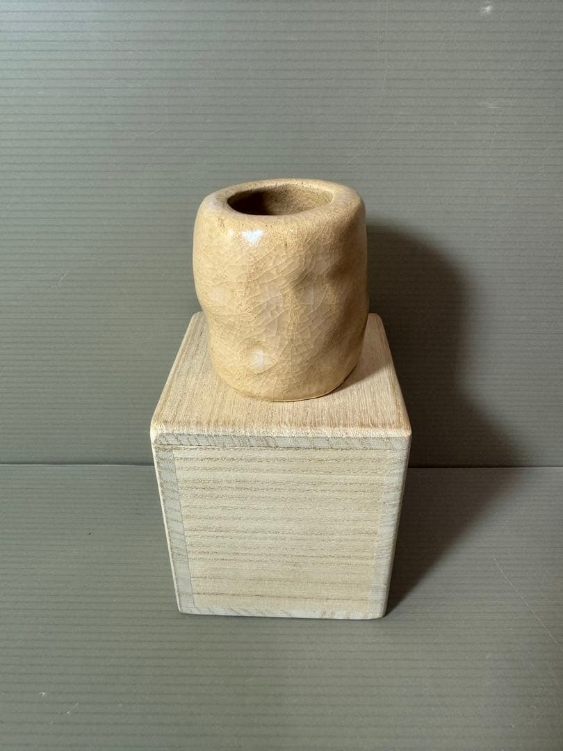 2873 萩焼　新庄助右衛門窯　蓋置　未使用