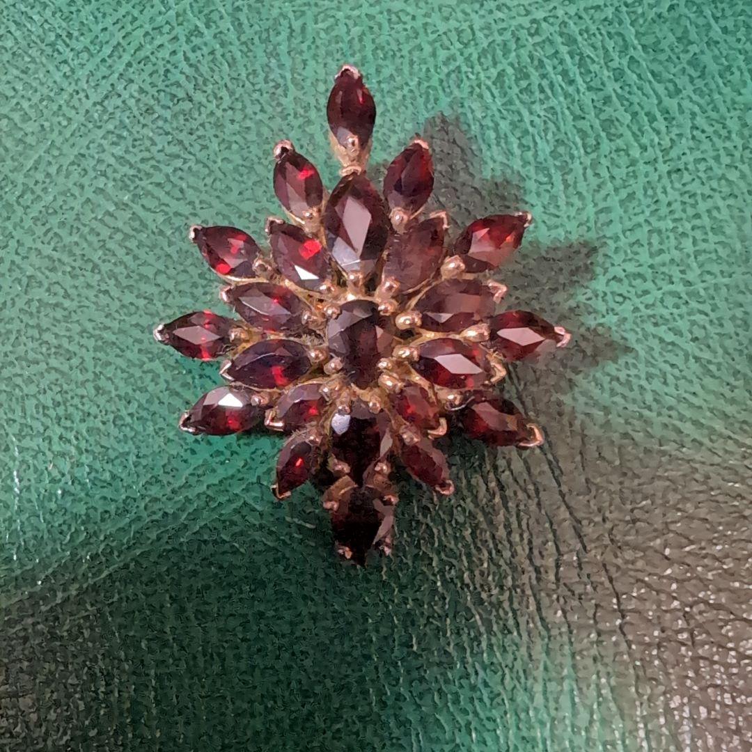 ボヘミアンガーネットブローチ