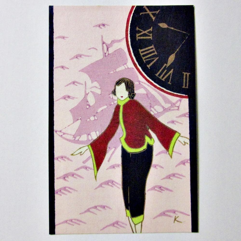 小林かいち 君待つ宵 4枚揃絵葉書