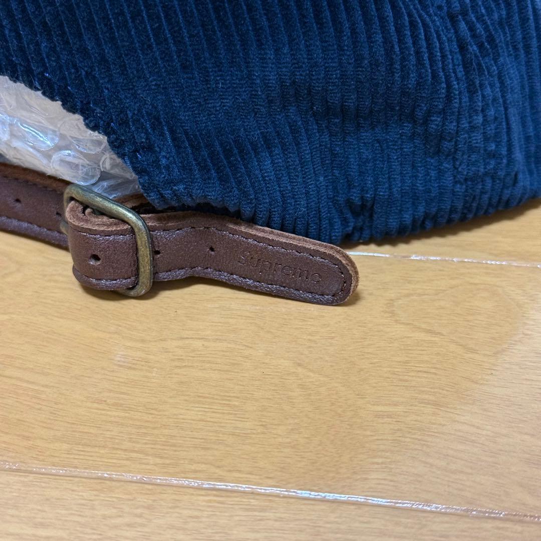 Supreme Corduroy Compact Logo 6-Panel 紺