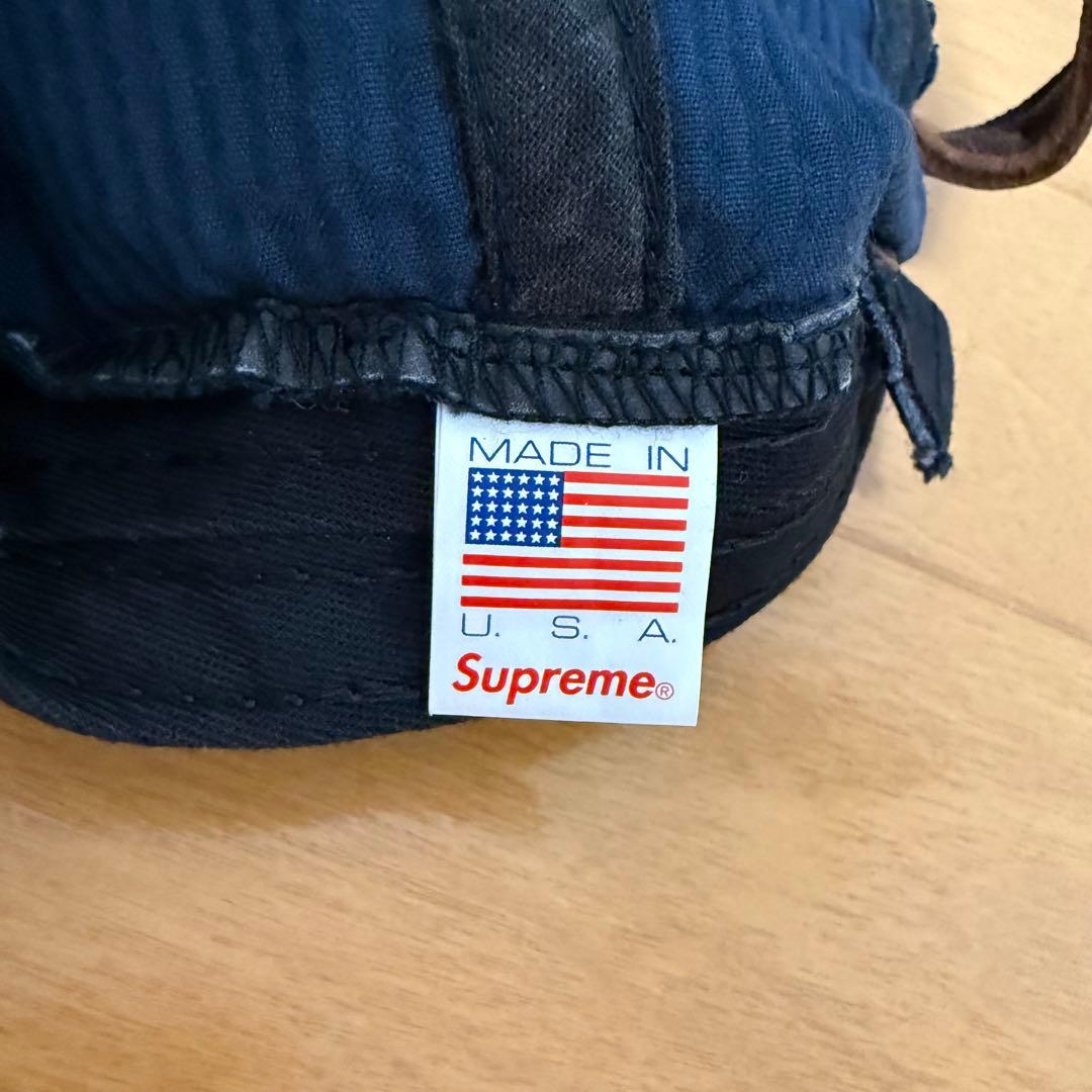 Supreme Corduroy Compact Logo 6-Panel 紺