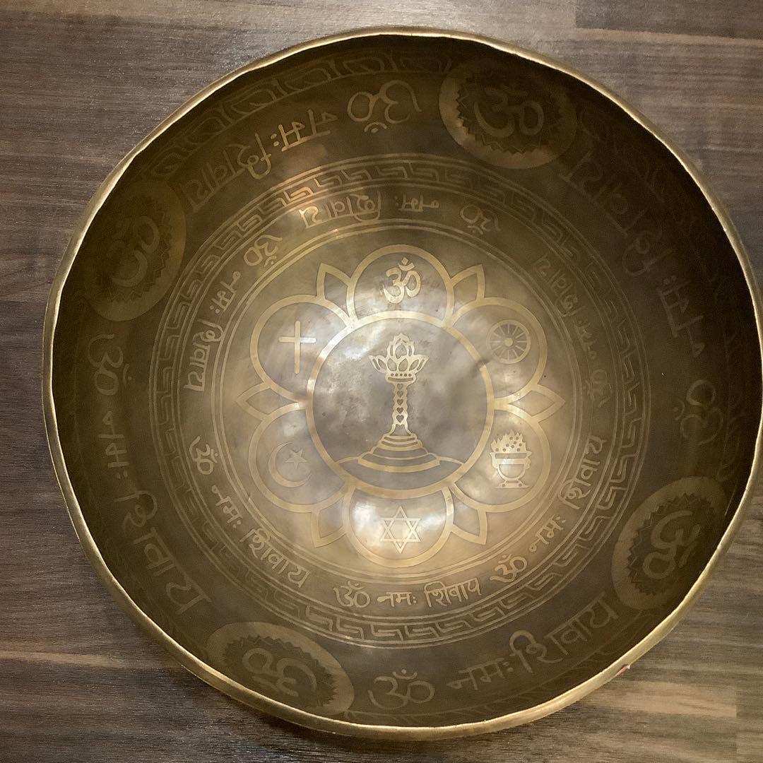 no42 チベット産 シンギングボウル　新品　サイババ　33cm 藤井風