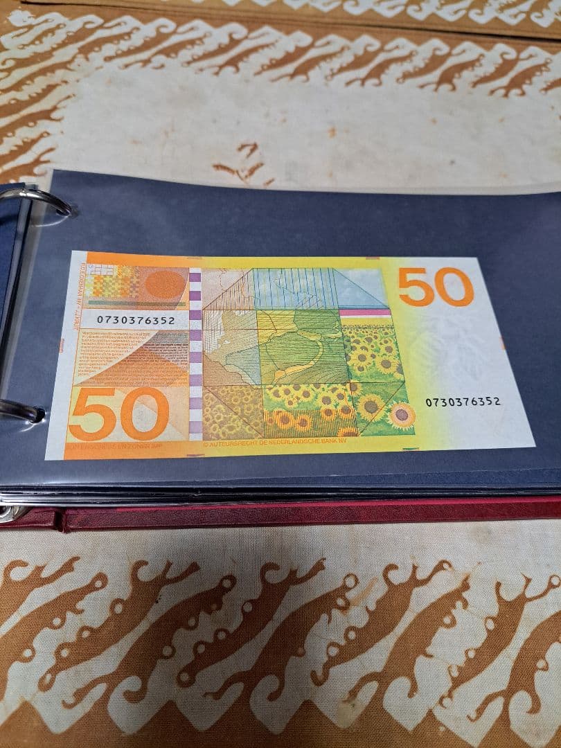 オランダ旧紙幣　5 10 25 50 100 ギルダー