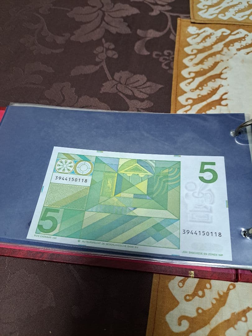 オランダ旧紙幣　5 10 25 50 100 ギルダー