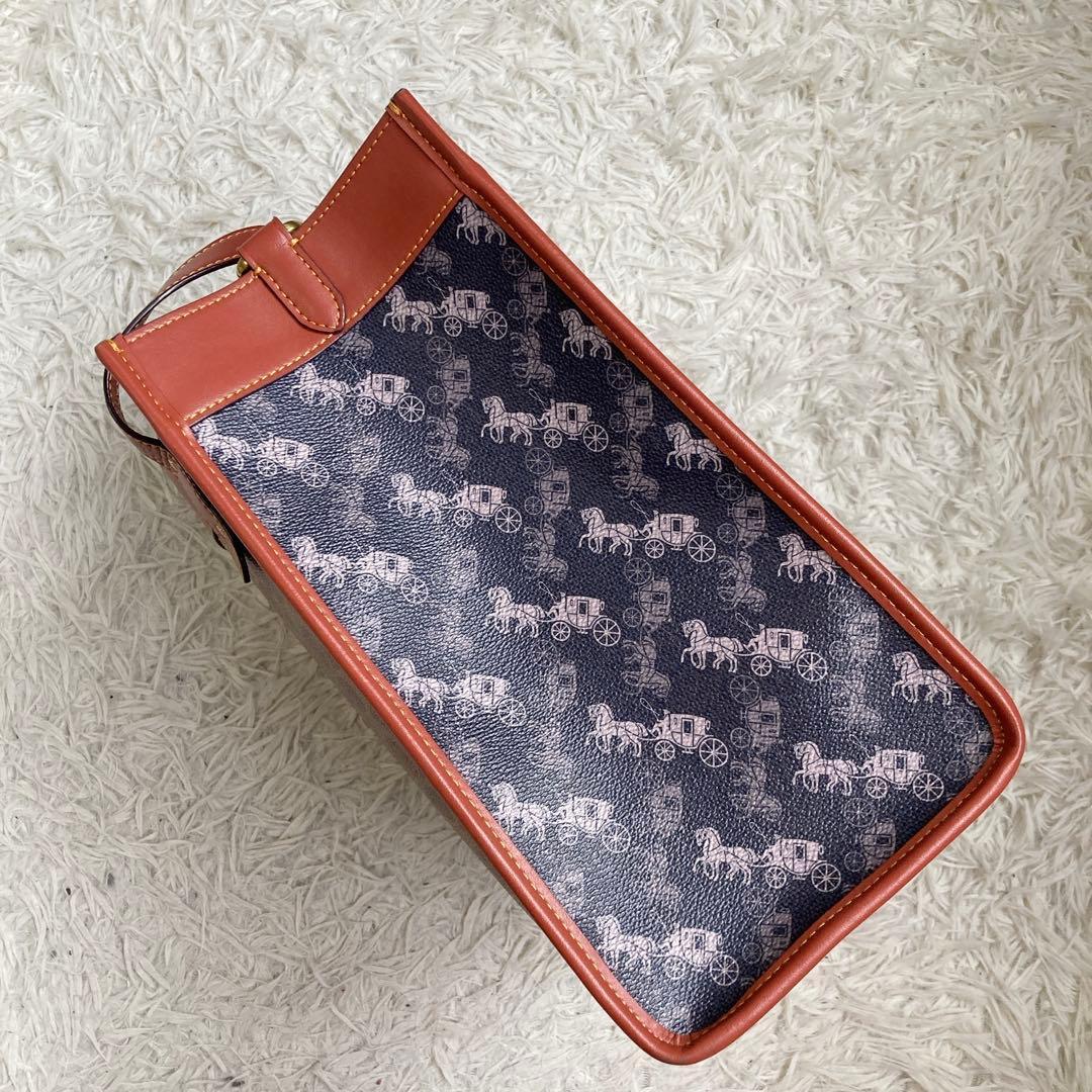 未使用級 COACH コーチ フィールド トート ホースアンドキャリッジ