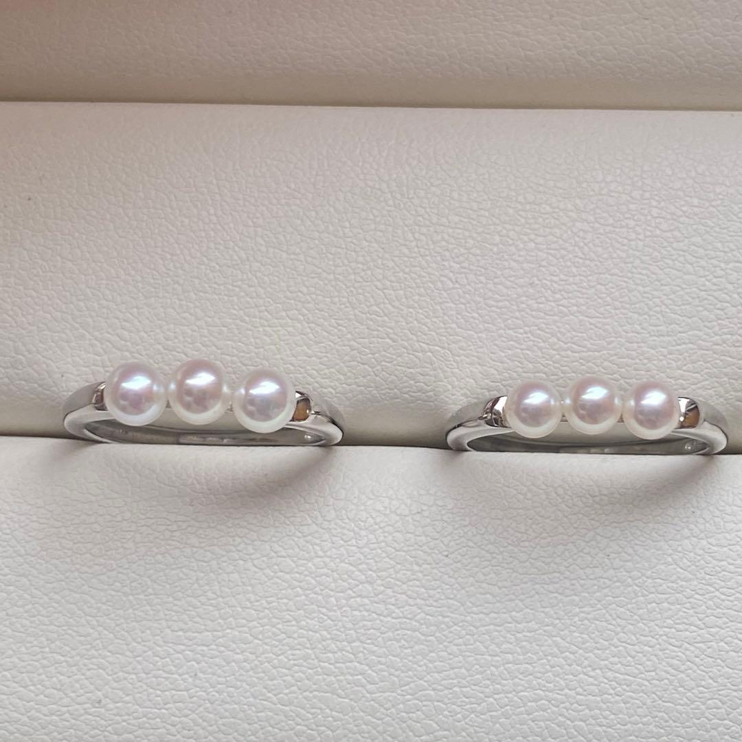 よろしく♫ページ　4-4.5mmパールリング　2点