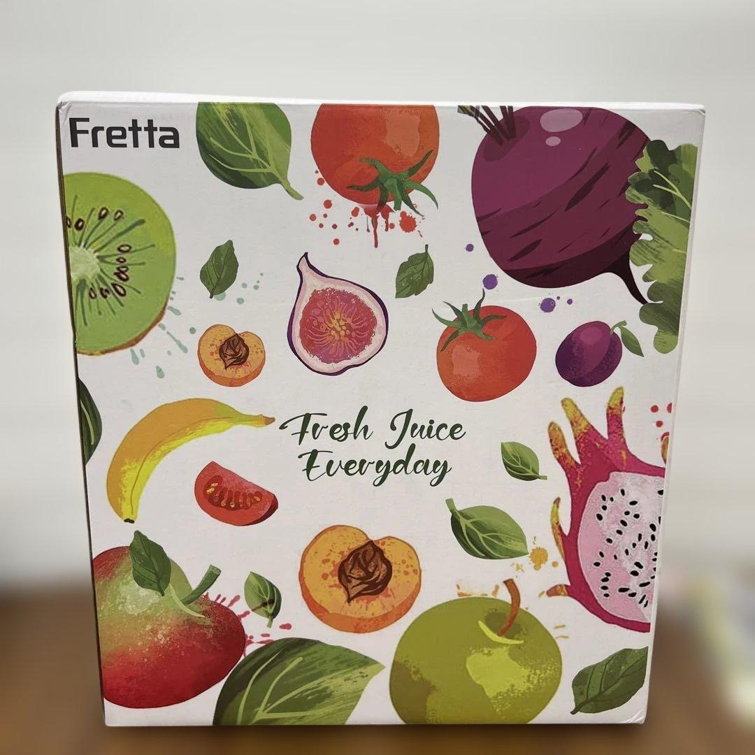 10122 Fretta ジューサー 10.8cm広い投入口1L大容量White