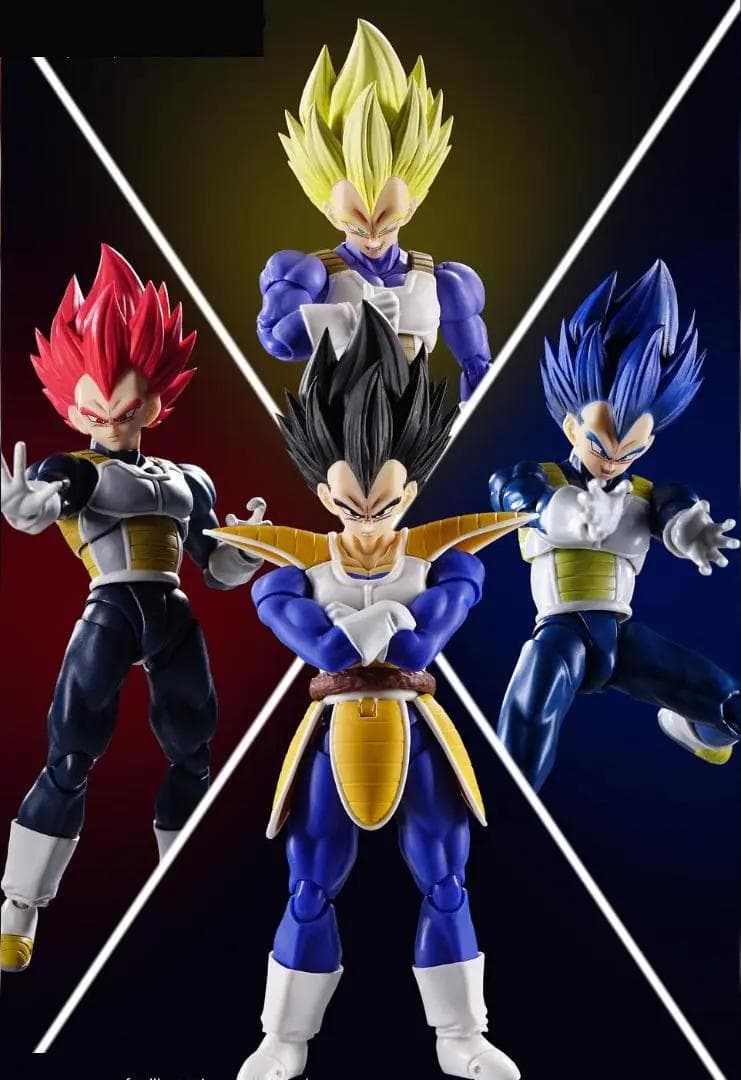 s.h.figuarts 同サイズ ドラゴンボール ベジータ 改造ヘット 4種類