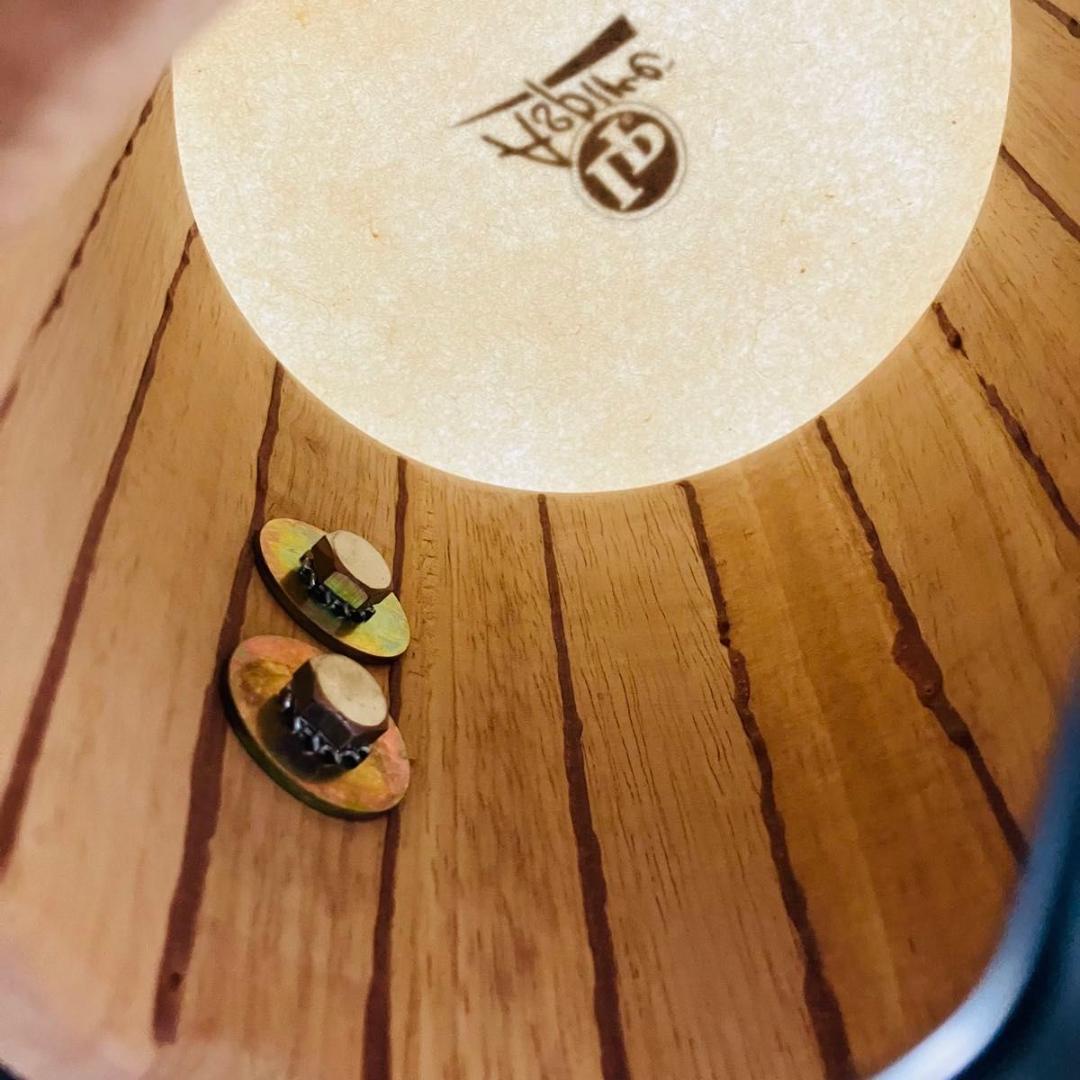 【希少 美品】LP Aspire ウッドボンゴ ツイン スタンド付き 打楽器