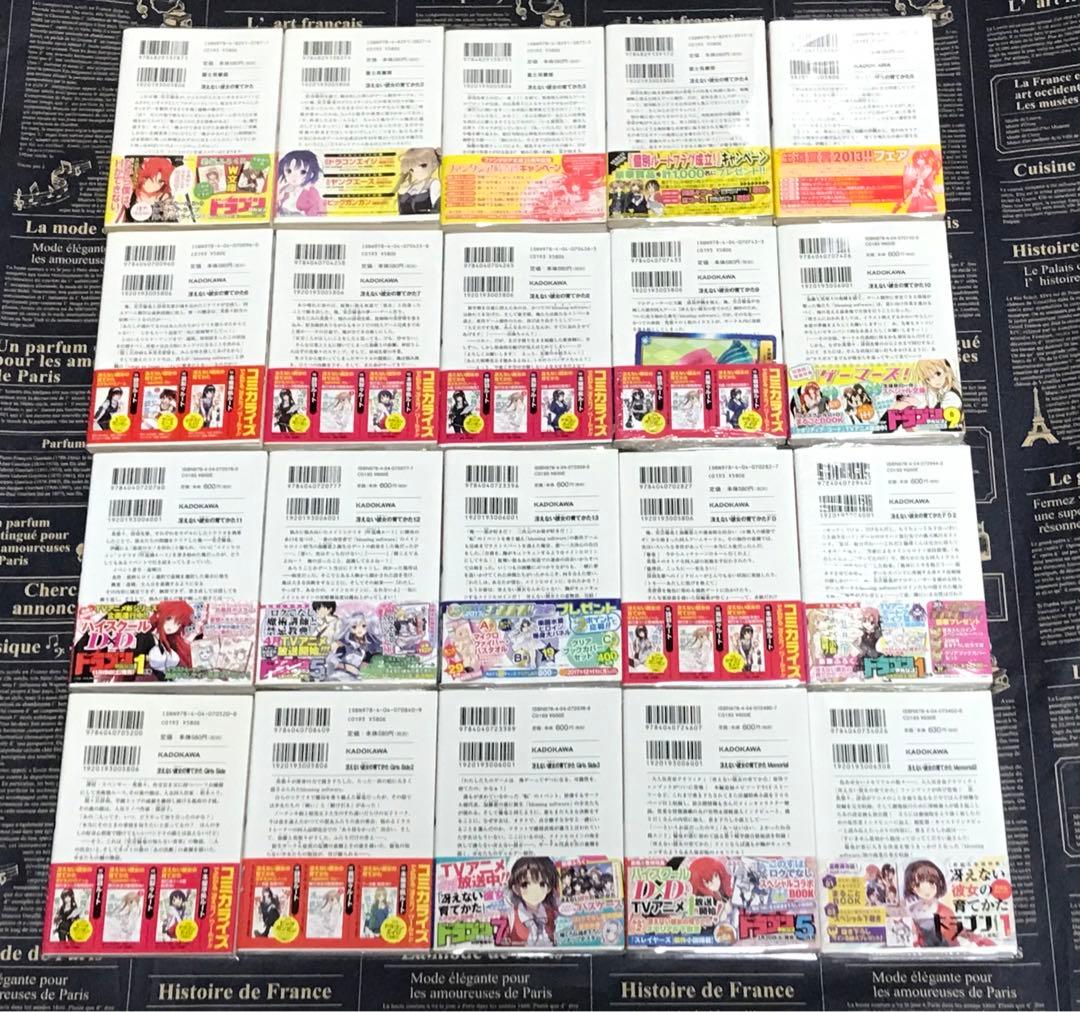 冴えない彼女の育てかた 全巻 セット 全巻 初版 帯付き 20冊 冴えカノ