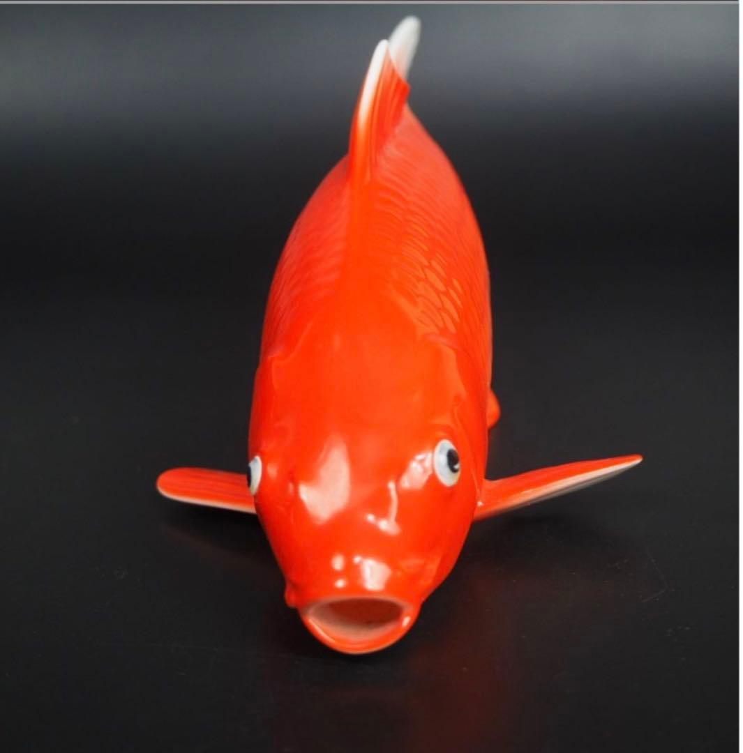 送料無料　ノリタケ　鯉置物ペア　完品無傷