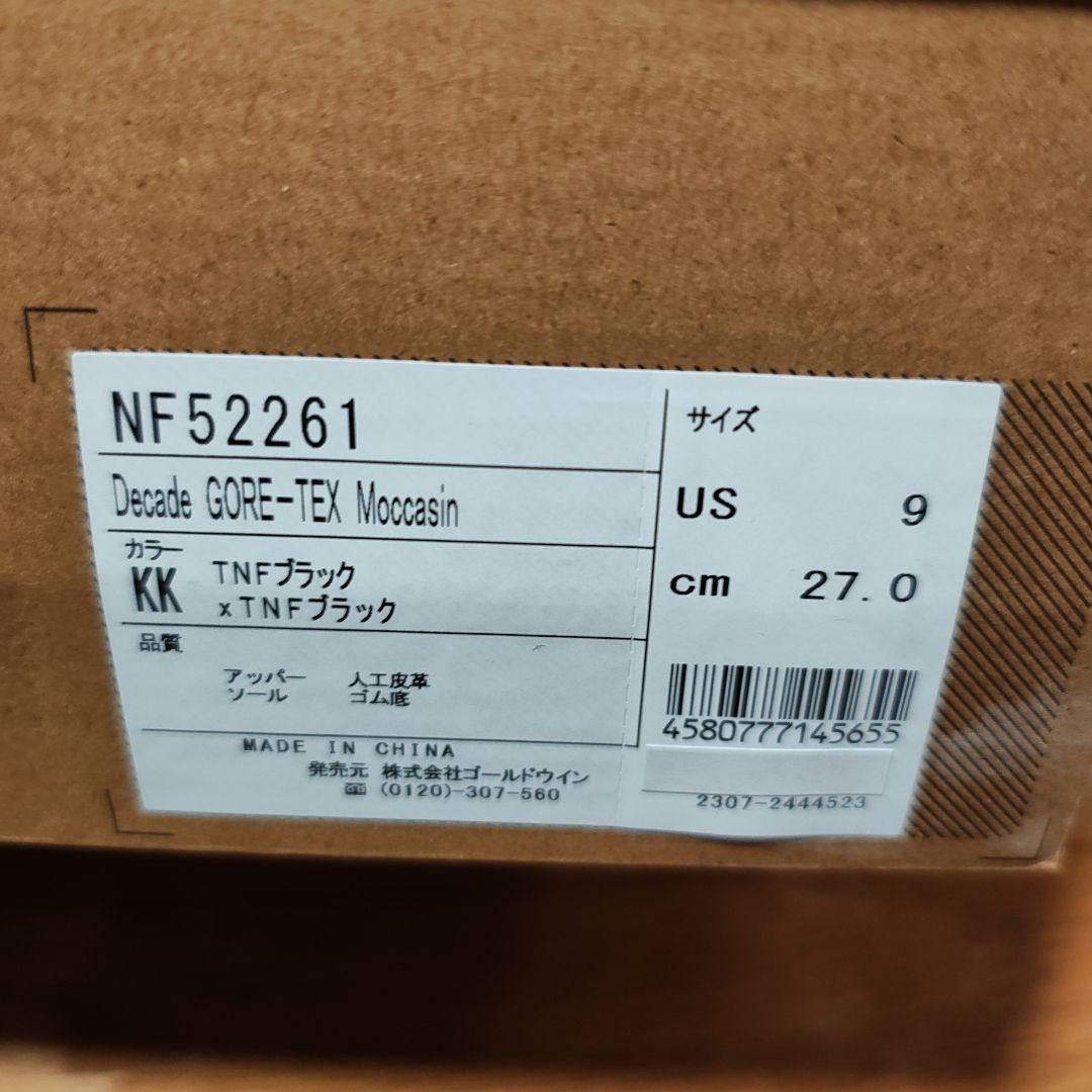 新品未使用 ディケイド ゴアテックス モカシン THE NORTH FACE