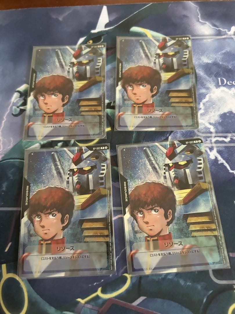 ガンダムカードゲーム リソース 〈アムロ&ガンダム〉 4枚　プロモ