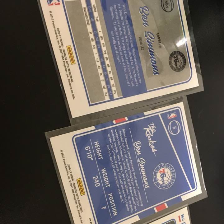 panini  Ben Simmons ベンシモンズ  ルーキー・プリズムカード